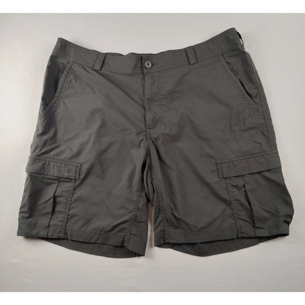 REI Co-op Cargo Hiking Shorts Mens 40 Gray Stretch Nylon Outdoor Trail Utility